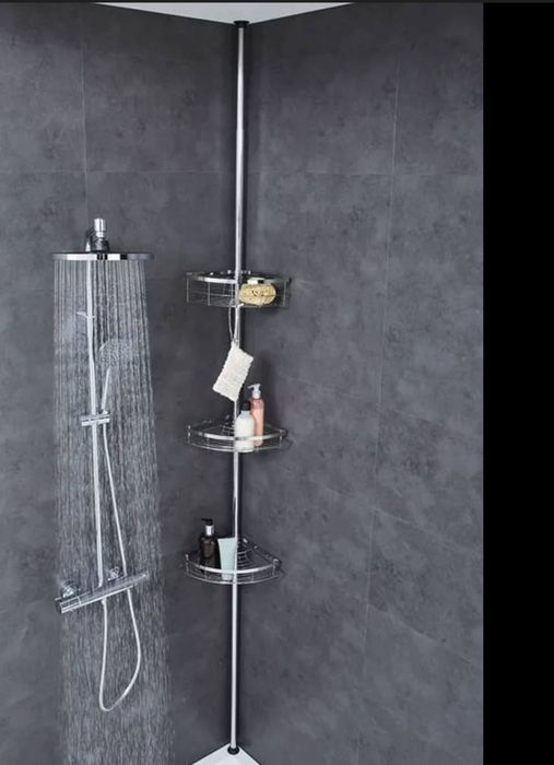 Estante de duche com prateleiras novo