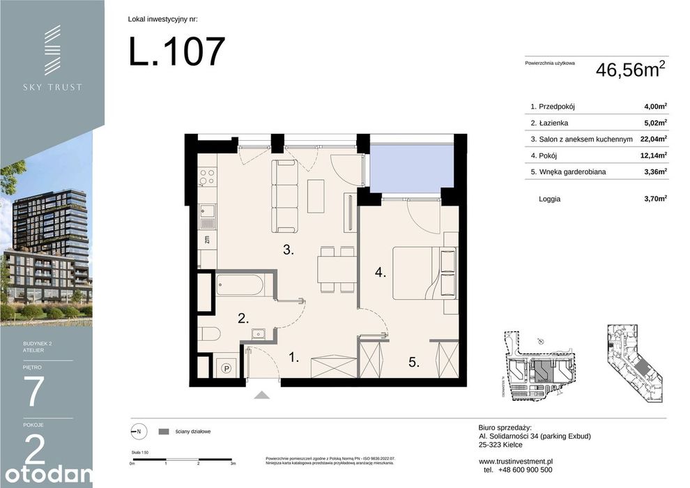 Sky Trust I​I | lokal inwestycyjny 2-pok. | L107