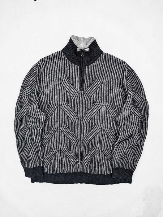 Hugo Boss szary sweter wełniany wełna XXL