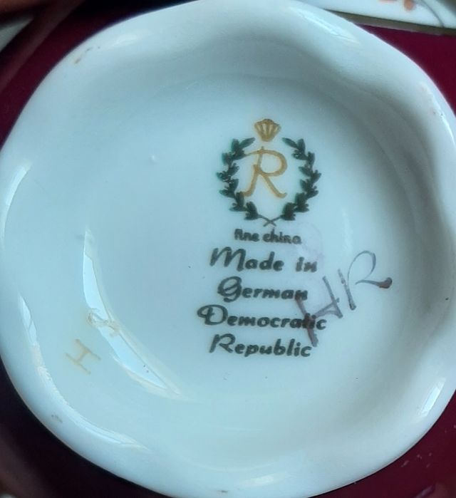 Кофейный сервиз REICHENBACH Райхенбах ГДР, коллекционная серия фарфор