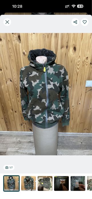 Куртка тепла камуфлляж унісекс на штучному хутрі Johnnie B