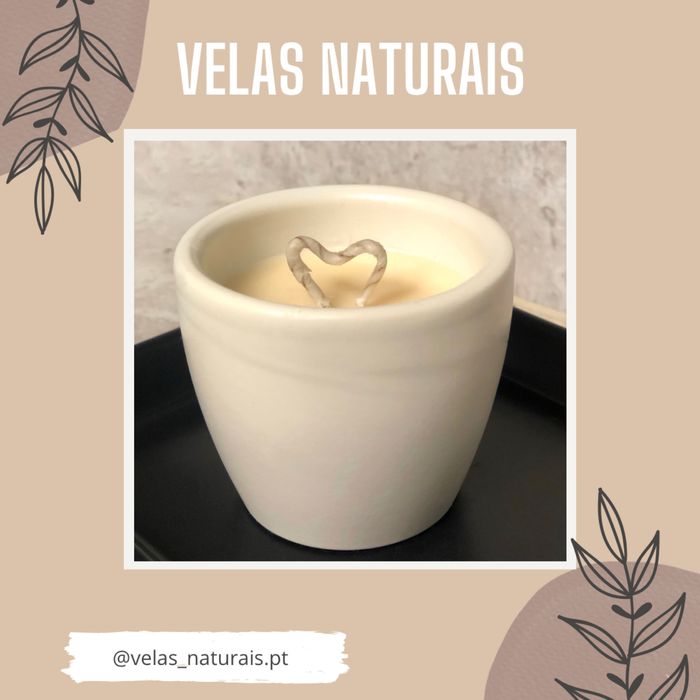 Velas aromaticas 100% naturais