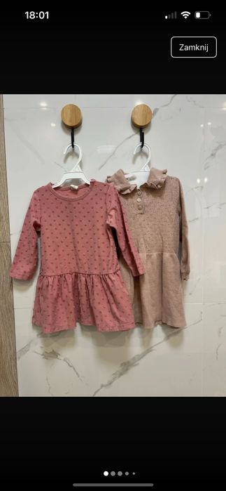 Zestaw sukienek H&M r.80-86