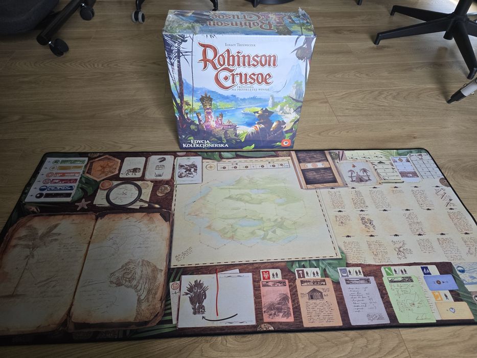 Robinson Crusoe: Edycja Kolekcjonerska (Folia) + Ogromna Mata do gry