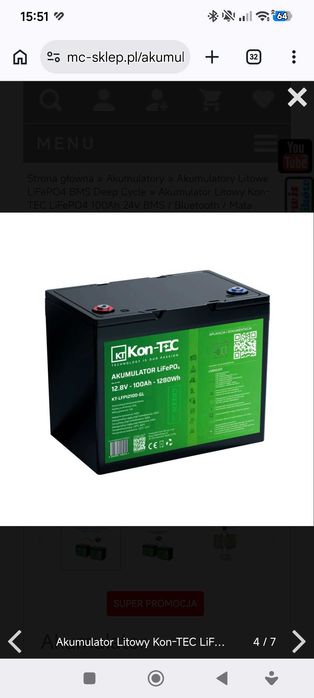 Sprzedam dwa akumulatory LifePo4 12V Nowe