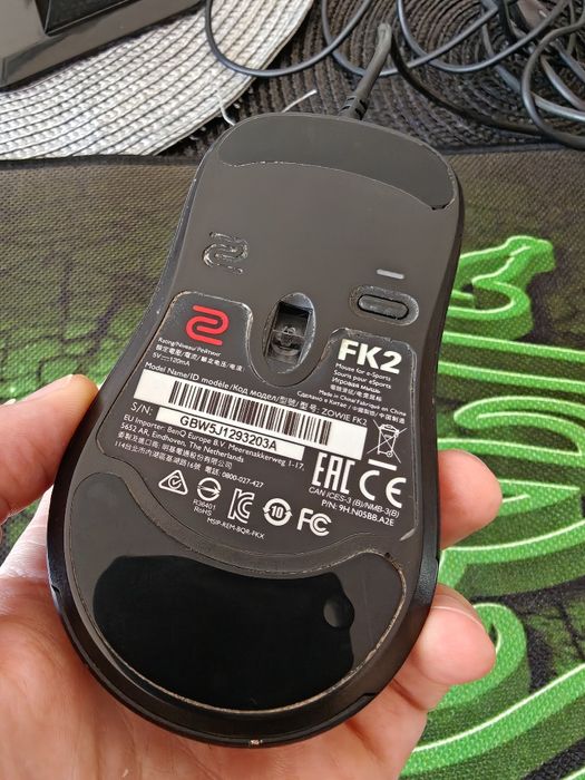 Zowie fk2, bungee i podkładka razer