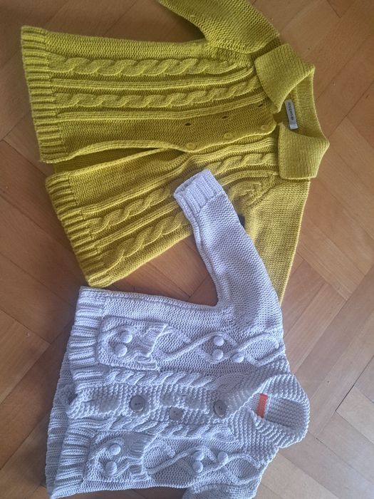 Zestaw sweterkow dla dziewczynki rozm.86/92 + GRATISY