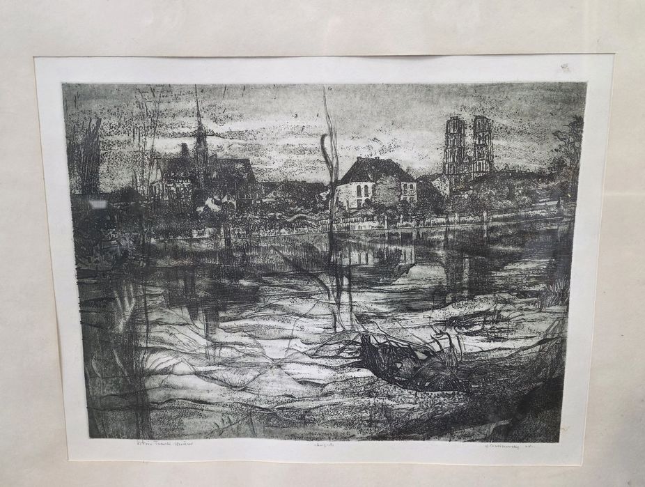 Duża Grafika - Ostrów Tumski, Wrocław,  Halina Pawlikowska