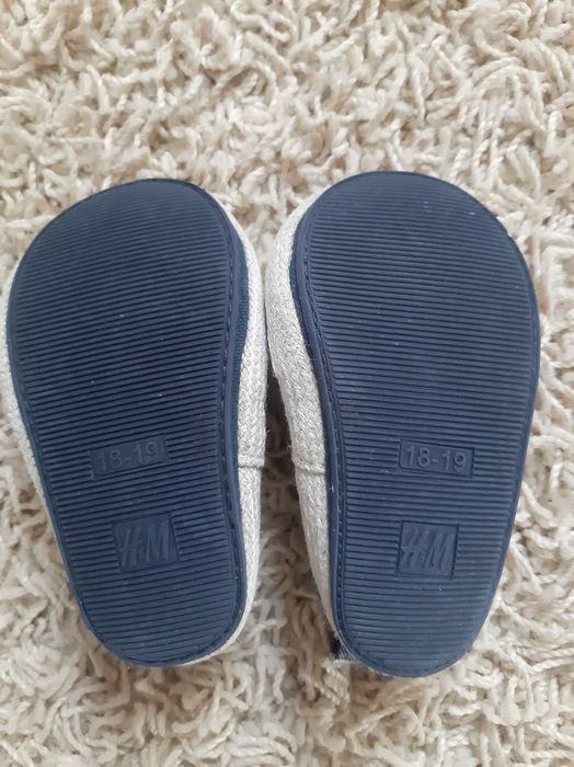 Zestaw Buty buciki H&M, trampki, espadryle 18/19 niebieskie