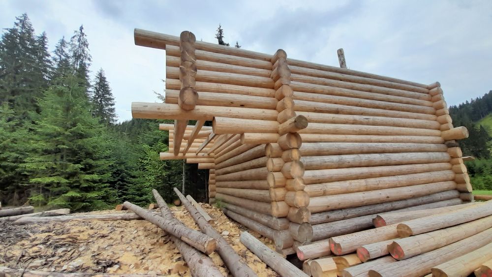 Продається готовий сухий сруб з зимнього лісу!