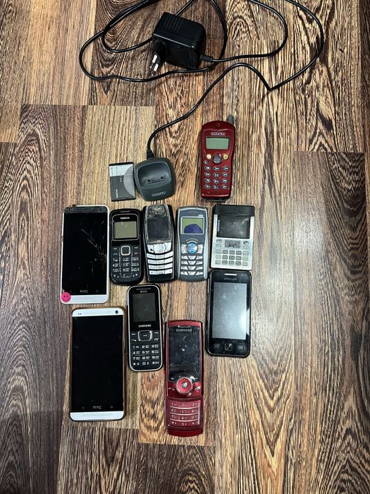 Телефони: nokia, samsung, htc, alcatel. Батарейка, зарядка.