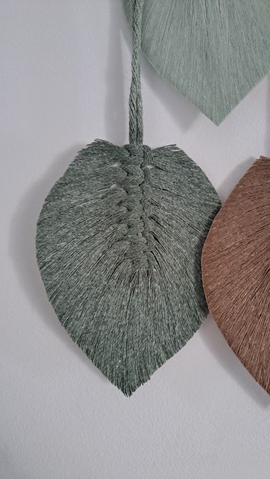 Macaramé Folhas 120 cm