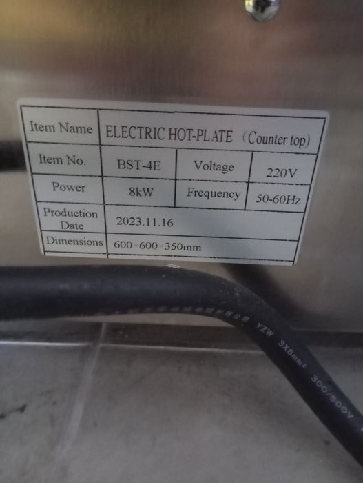 Fogão elétrico de 8kw Nasenia