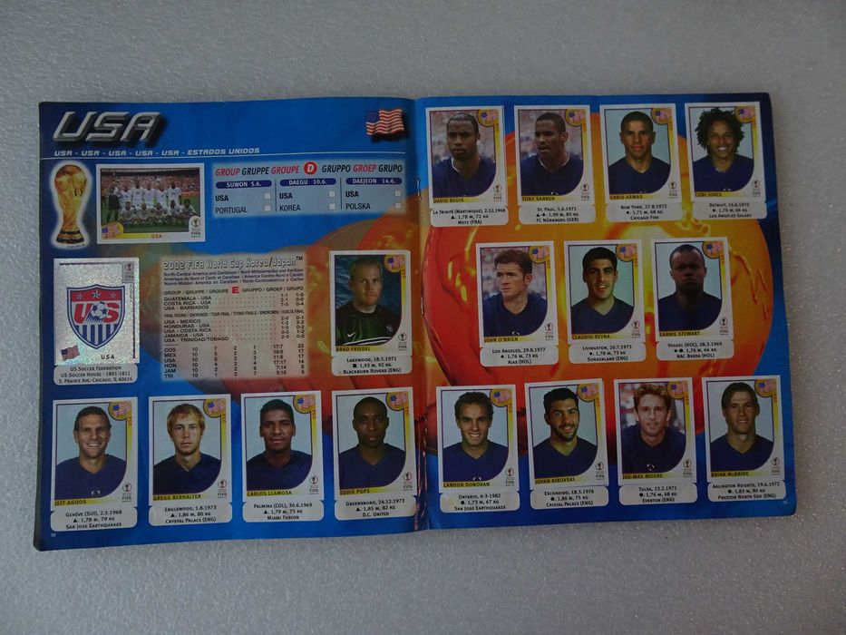Caderneta de cromos Korea Japan Fifa World Cup 2002 Panini (faltam 18)