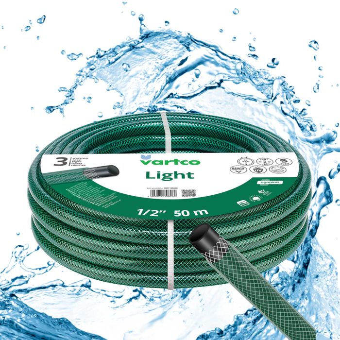 Wąż ogrodowy calowy LIGHT 20 bar 3-warstwowy 1" 30 m Produkt Polski