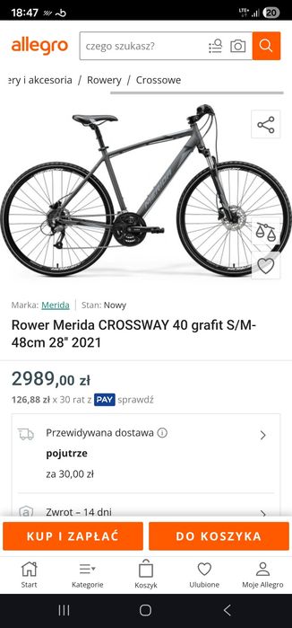 Merida crossway 40. Dwie sztuki