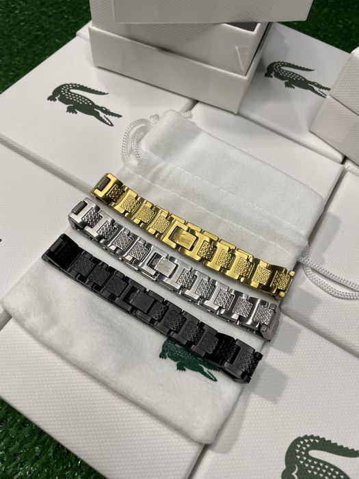 ‼️Акція‼️ Браслет Lacoste/Браслет лакоста/Браслет на руку/Сірий|