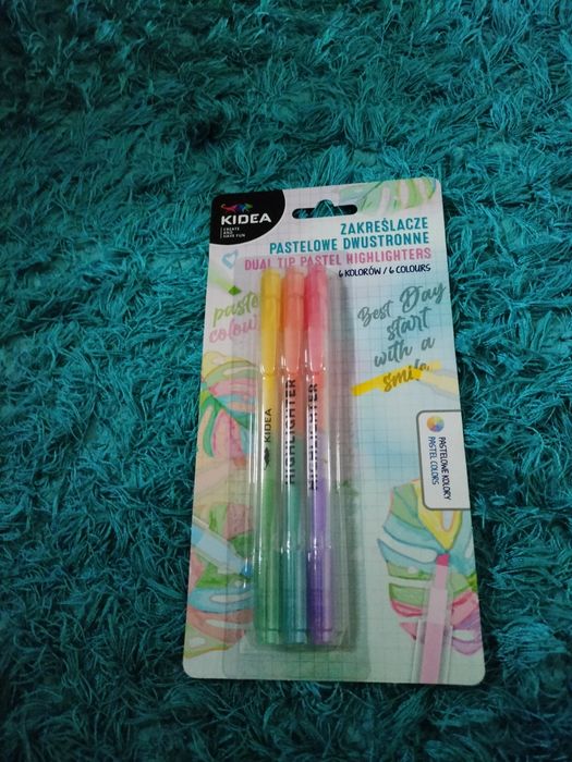 Zakreślacze pastelowe dwustronne