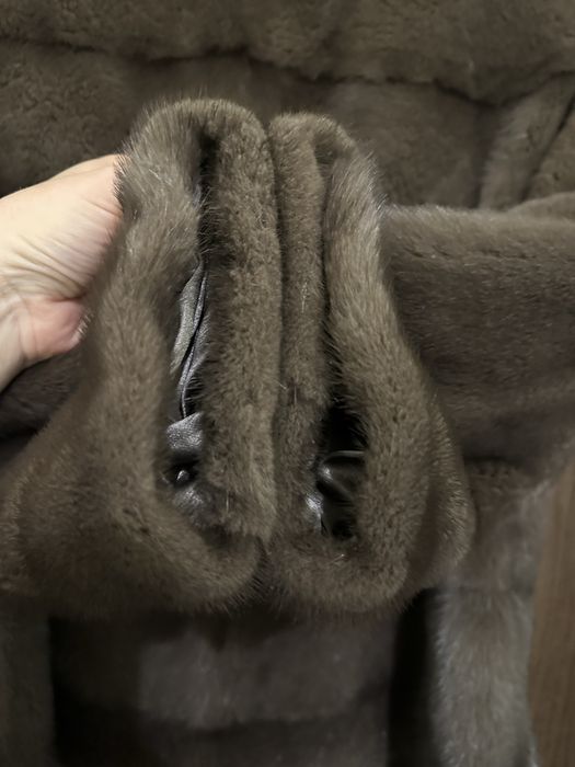 Норкова шуба поперечка соболь ідеальний стан