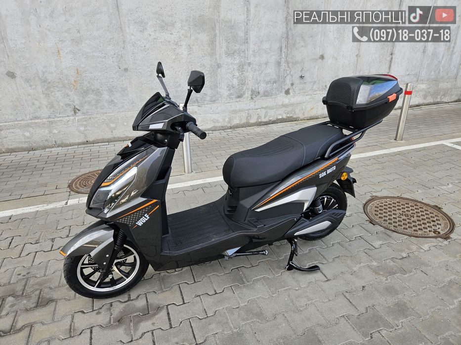 Новий електроскутер SokMoto Wolf 2999W 72V купить мопед