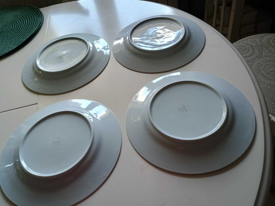 Talerze porcelanowe Karolina Duże 4 sztuki