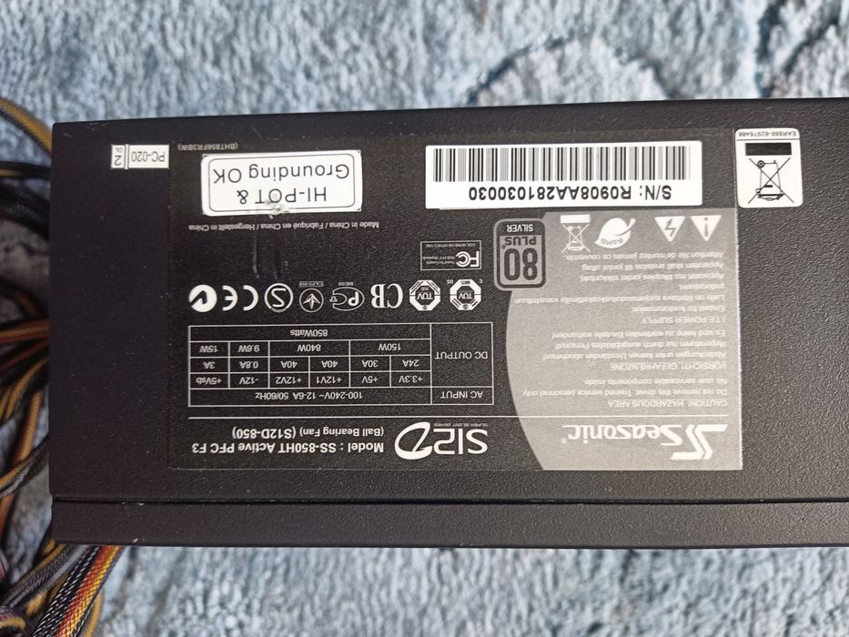 Zasilacz komputerowy Seasonic s12d 850w