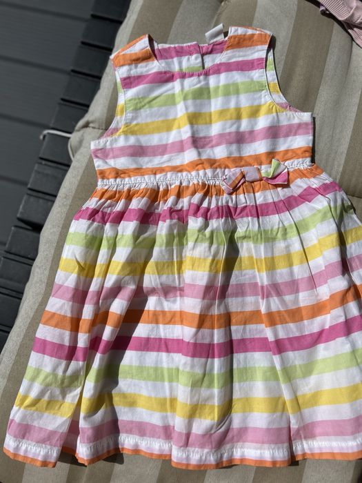 Kolorowa Wakacyjna sukienka w paski sukienka na Roczek