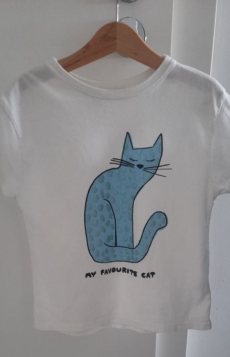 T-shirt Zara r.110cm koszulka kotek