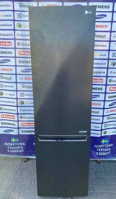 Холодильник б/в преміального класу LG 200/60/60 Графіт No Frost #084083