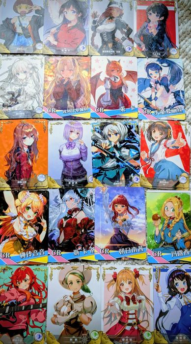 Большой набор Аниме карточек без повторок anime девушки waifu игра