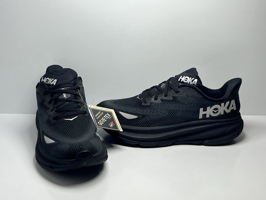 44-28см ОРИГІНАЛ 100% Кросівки HOKA CLIFTON 9 GORE-TEX BLACK 1141470F BBLC