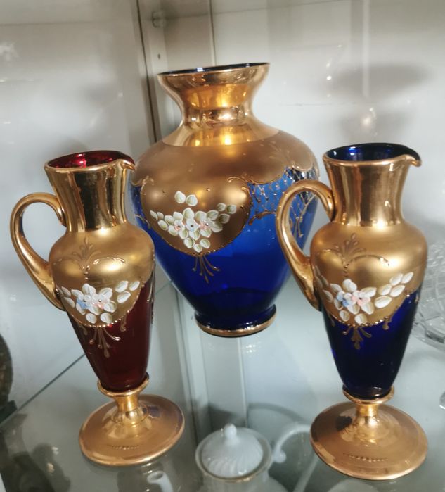 Jarras  vidro murano ouro436285724867307522