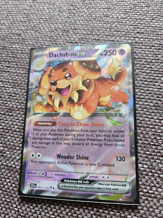 Karta pokemon Dachsbun ex
