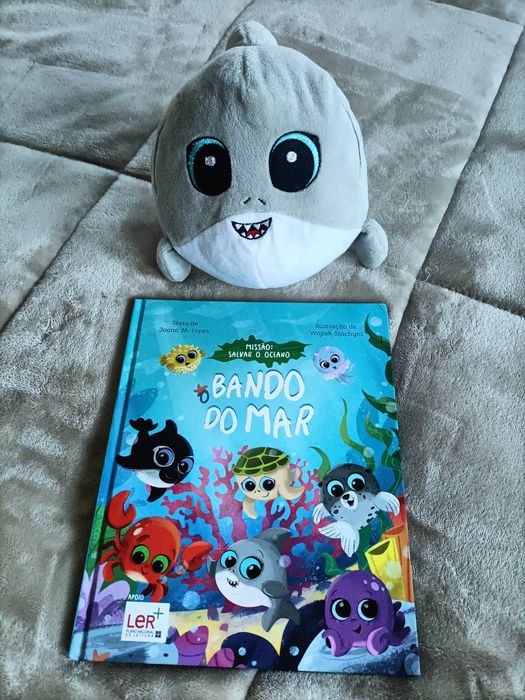 Livro Bando do mar + peluche