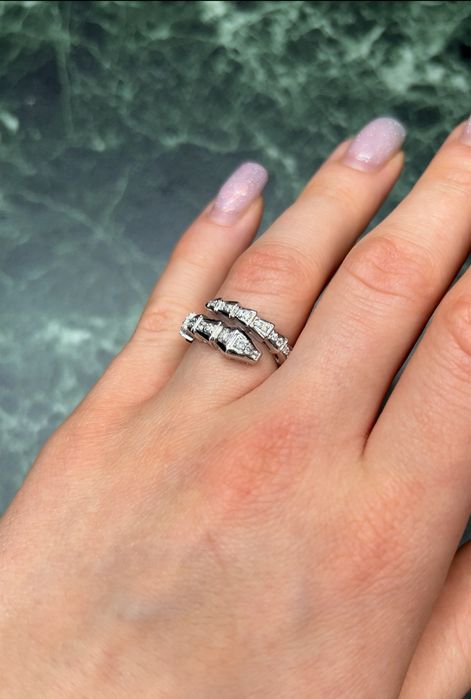 Кольцо с бриллиантами 0.70ct в стиле булгари BVLGARI serpenti
