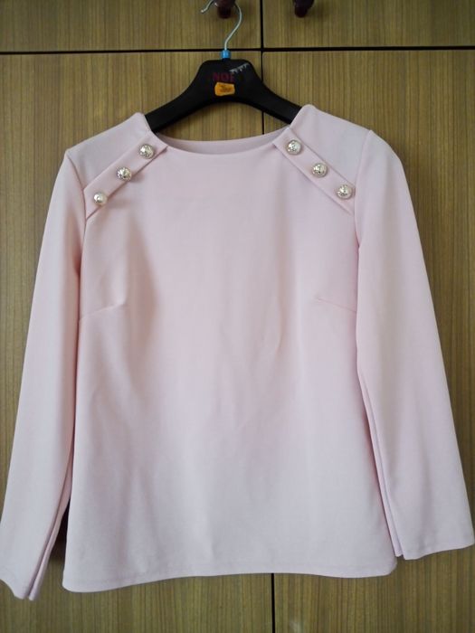 Elegancka bluzeczka pudrowy róż roz.S/M