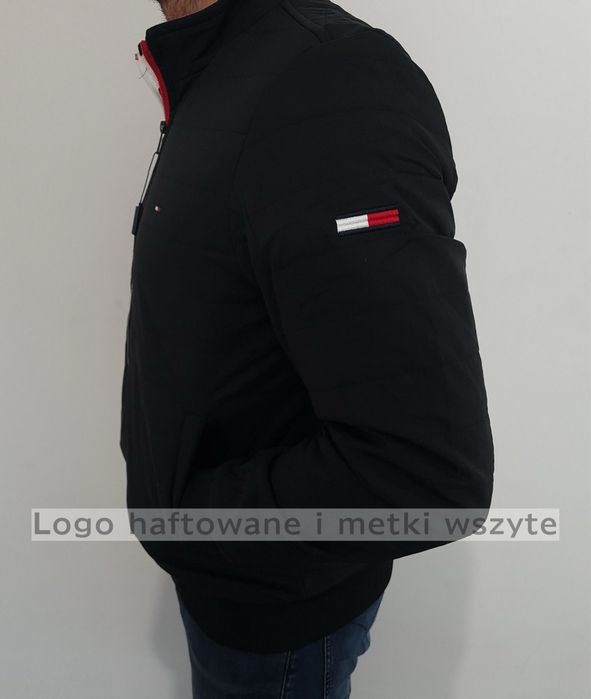 czarna meska kurtka tommy XL
