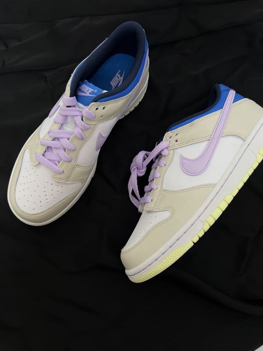 Оригинал Nike Dunk Low Khaki Blue Pink (FB9109 103) найк данки