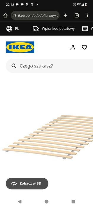 Łóżko dziecięce białe uniwersalne IKEA
