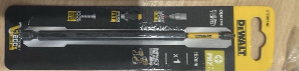 Подовжена біта dewalt хрестова викрутка ударна зносостійка підсилена