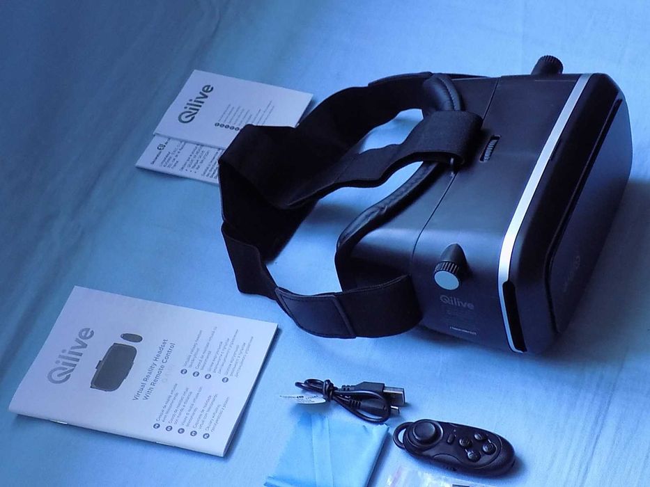 Okulary wirtualnej rzeczywistości - VR QILIVE (Q4146) z pilotem.