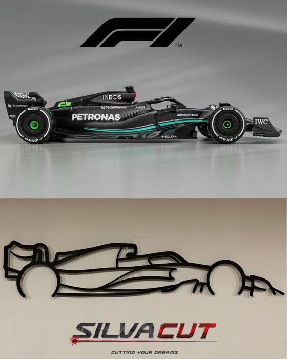 Silhuetas Carros Personalizadas 1metro, Decoração Parede