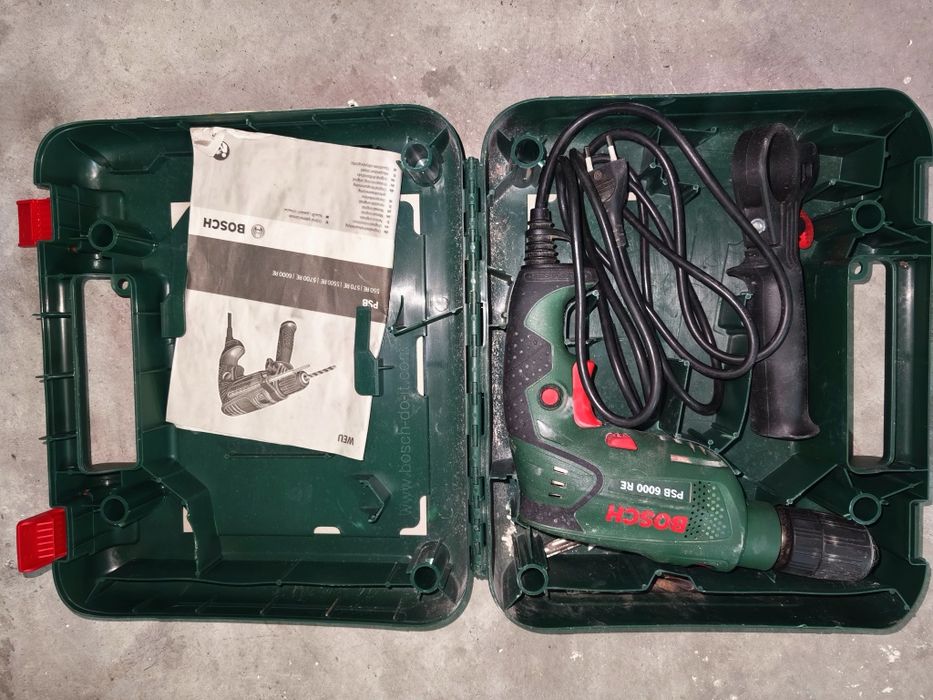 Berbequim Bosch PSB 6000 RE – 570W + Mala Original