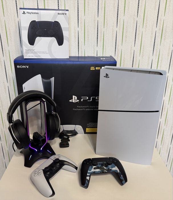PlayStation 5 Slim 1tb 2 dualsens+гарнітура