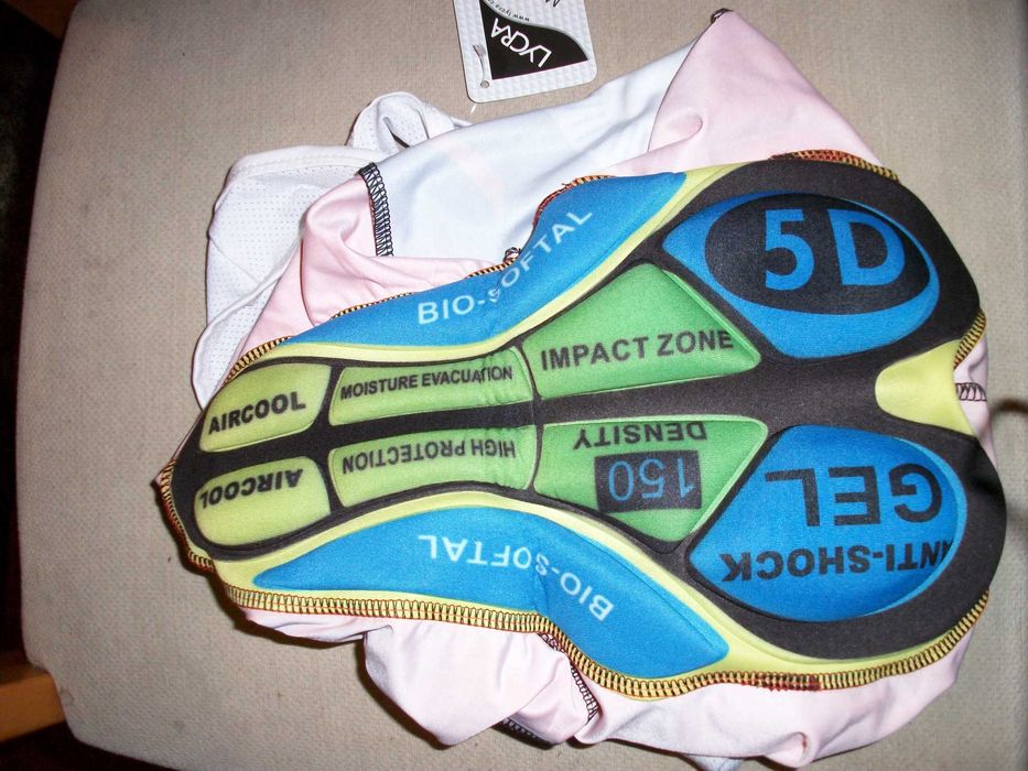 Calções Ciclismo Lycra SLB, carneira em gel 5D. novos nunca usados.