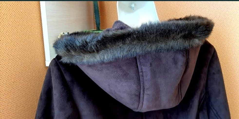 Женская дубленка .хл. Бежевая дубленка куртка  Zara