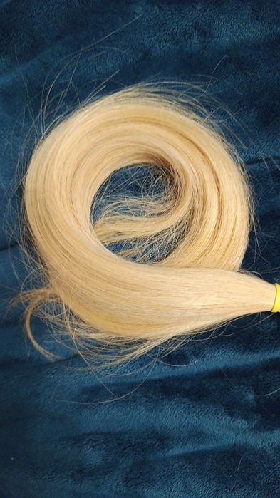 Волосся слов'янське натуральне світле та чорні на тресах