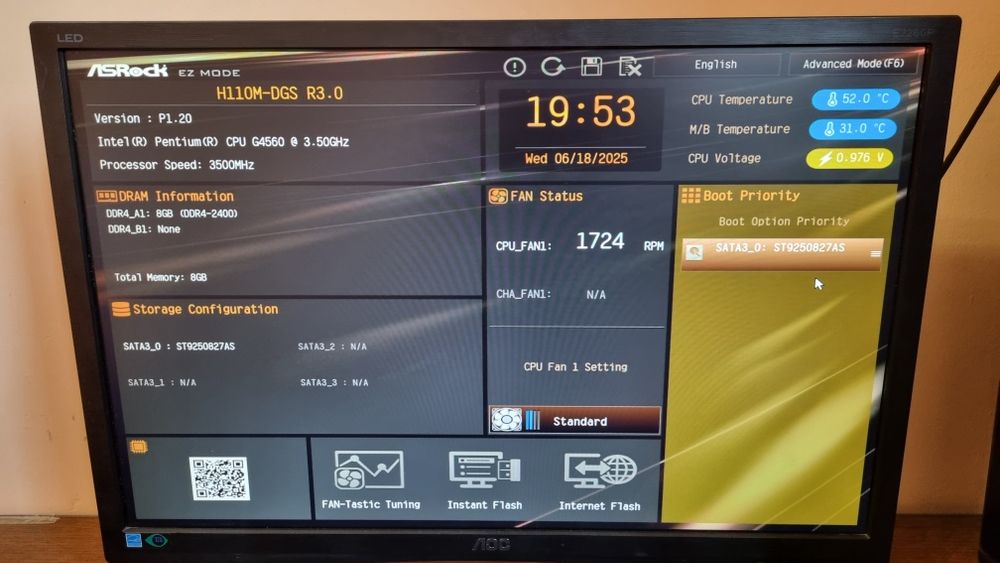 материнська плата ASRock h110m-dgs