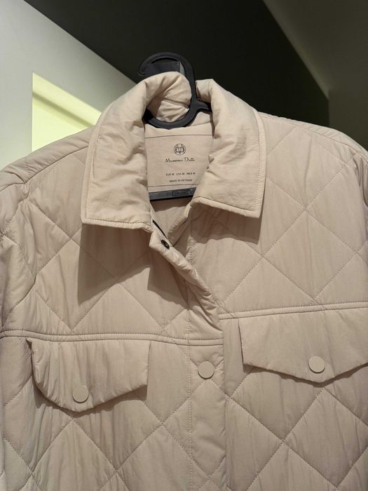 Płaszcz Massimo Dutti, kremowy M