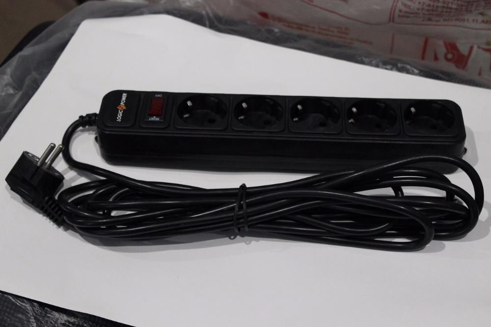 Сетевой фильтр удлинитель LogicPower LP-X5, 5 розеток